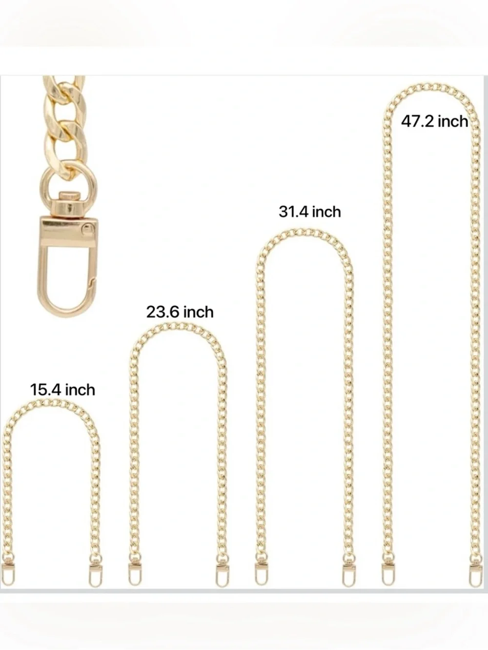 Chloé Parfums Burgundy Small clutch with Gold Buckle and pearl chain - Picture 5 of 5